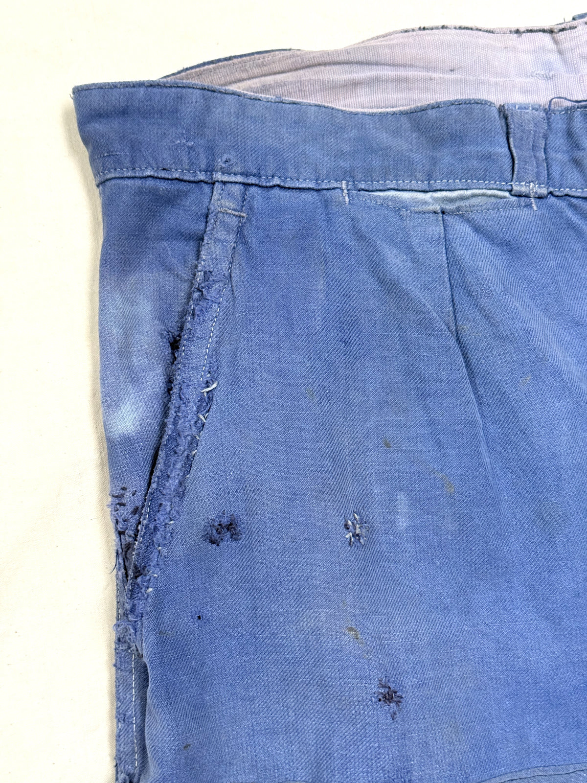 1950s Le Populaire French Cotton Twill Work Trousers [34.6W]