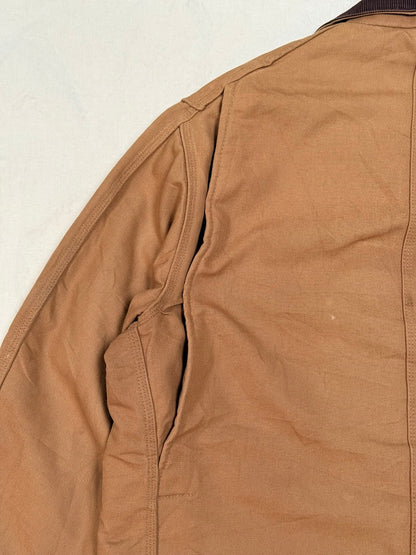 Late 1960s Carhartt Brown Duck Chore Jacket – Big C Buttons [Size 48]