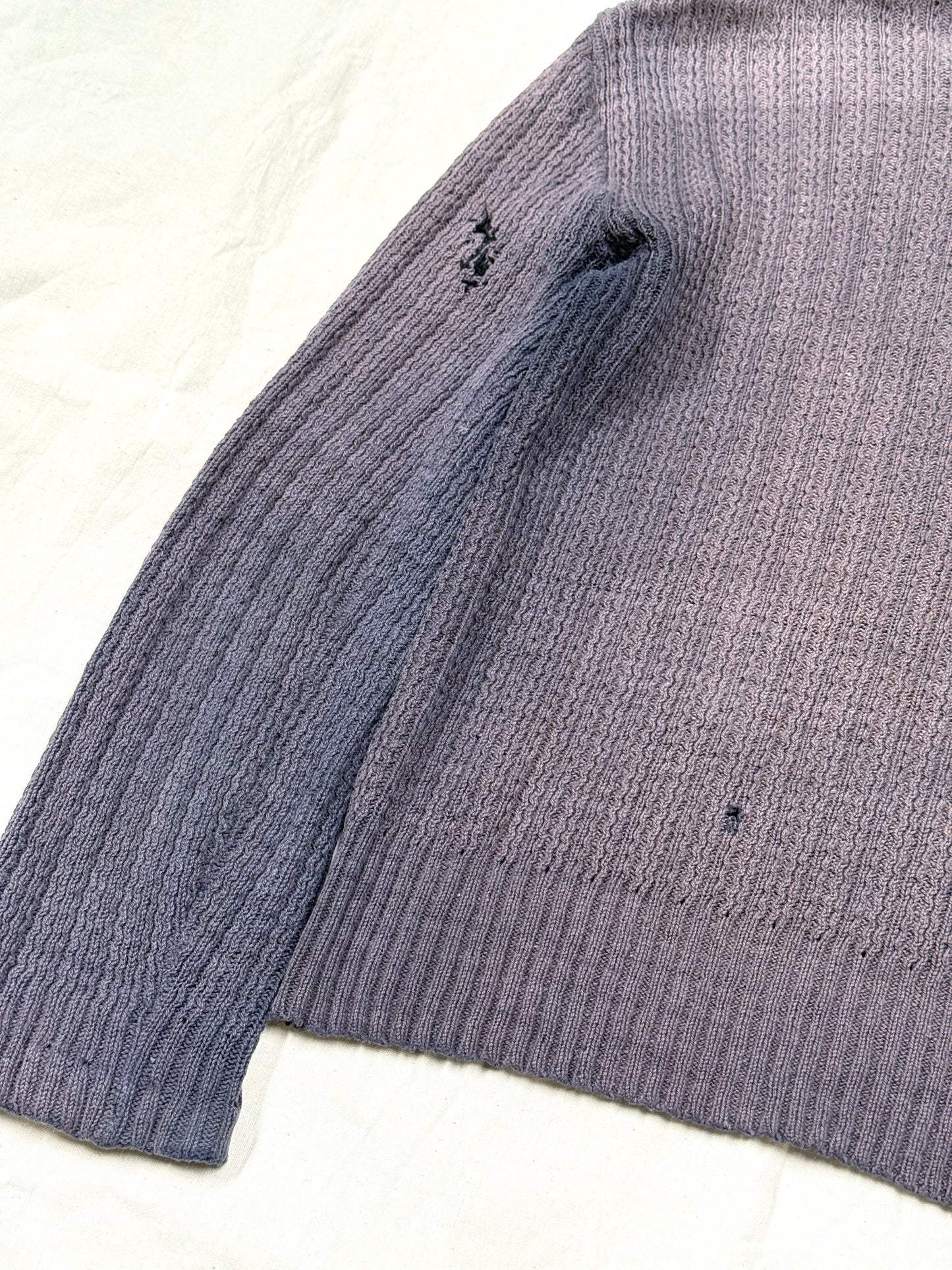 1920s German Handmade Two-Tone Knit Pullover