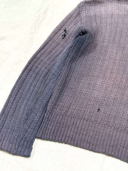 1920s German Handmade Two-Tone Knit Pullover