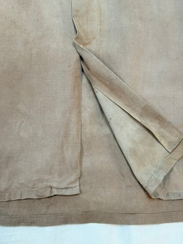 1950s French Faded Cotton Work Shirt – Beige