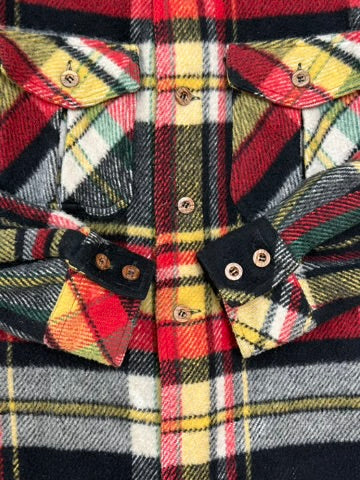 1960s McGregor Heavy Wool Plaid Shirt [Size 50]