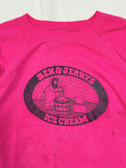 1980s Hanes Ben & Jerry’s “Vermont’s Finest” Sweatshirt – Hot Pink