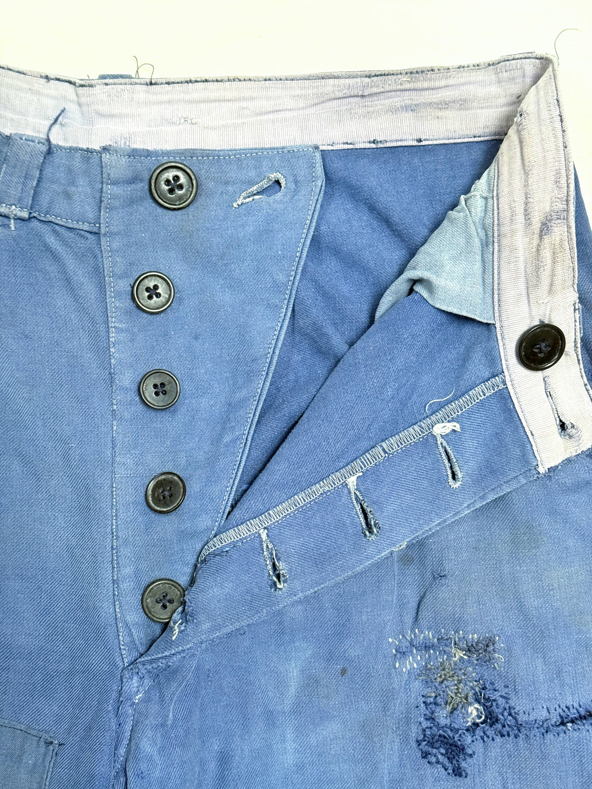 1950s Le Populaire French Cotton Twill Work Trousers [34.6W]