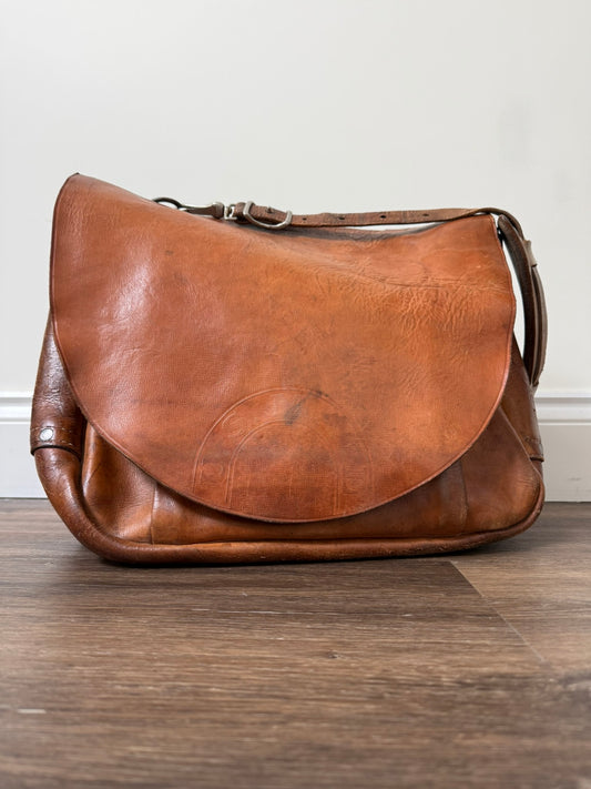 1970 US Postman Leather Mail Carrier Bag