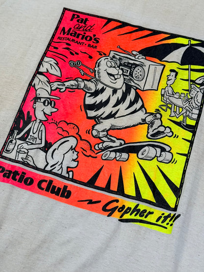 1980s–1990s Pat & Mario’s Patio Club Graphic T-Shirt [L–XL]