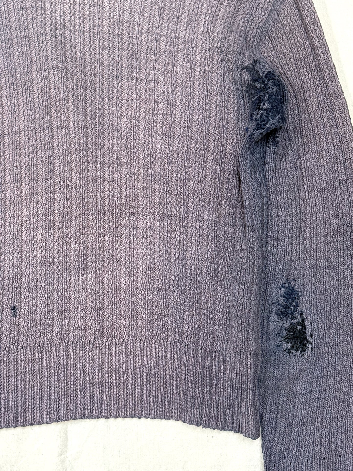 1920s German Handmade Two-Tone Knit Pullover