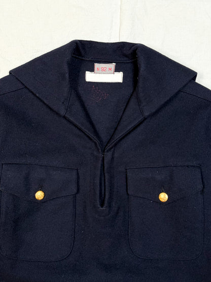 1970s–1980s Swedish Navy Wool Sailor Smock