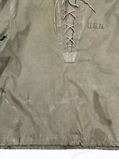 WWII US Navy Foul Weather Smock – Shortened Sleeves [Large]