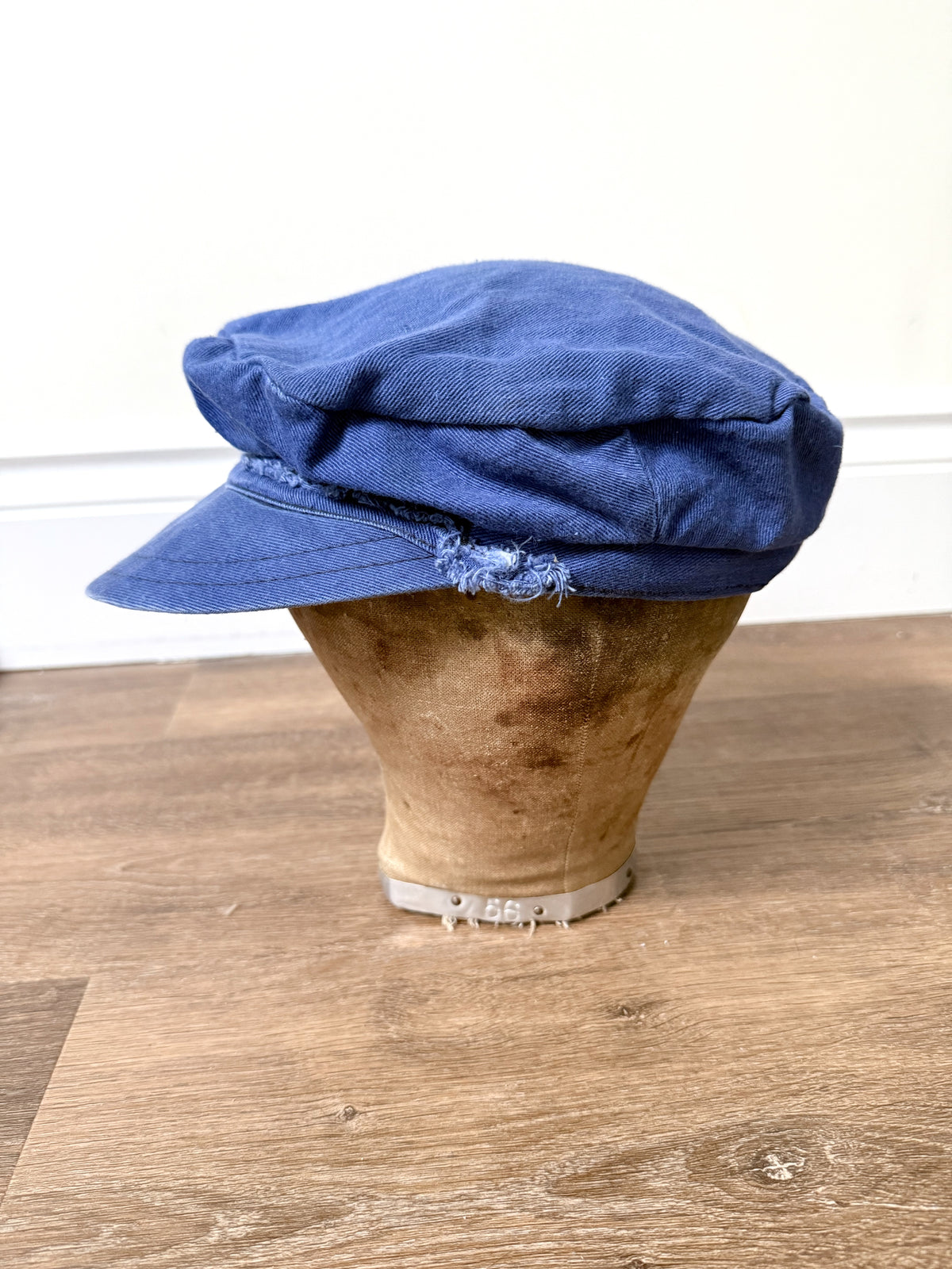 1950s French Blue Cotton Twill Work Cap [58cm]