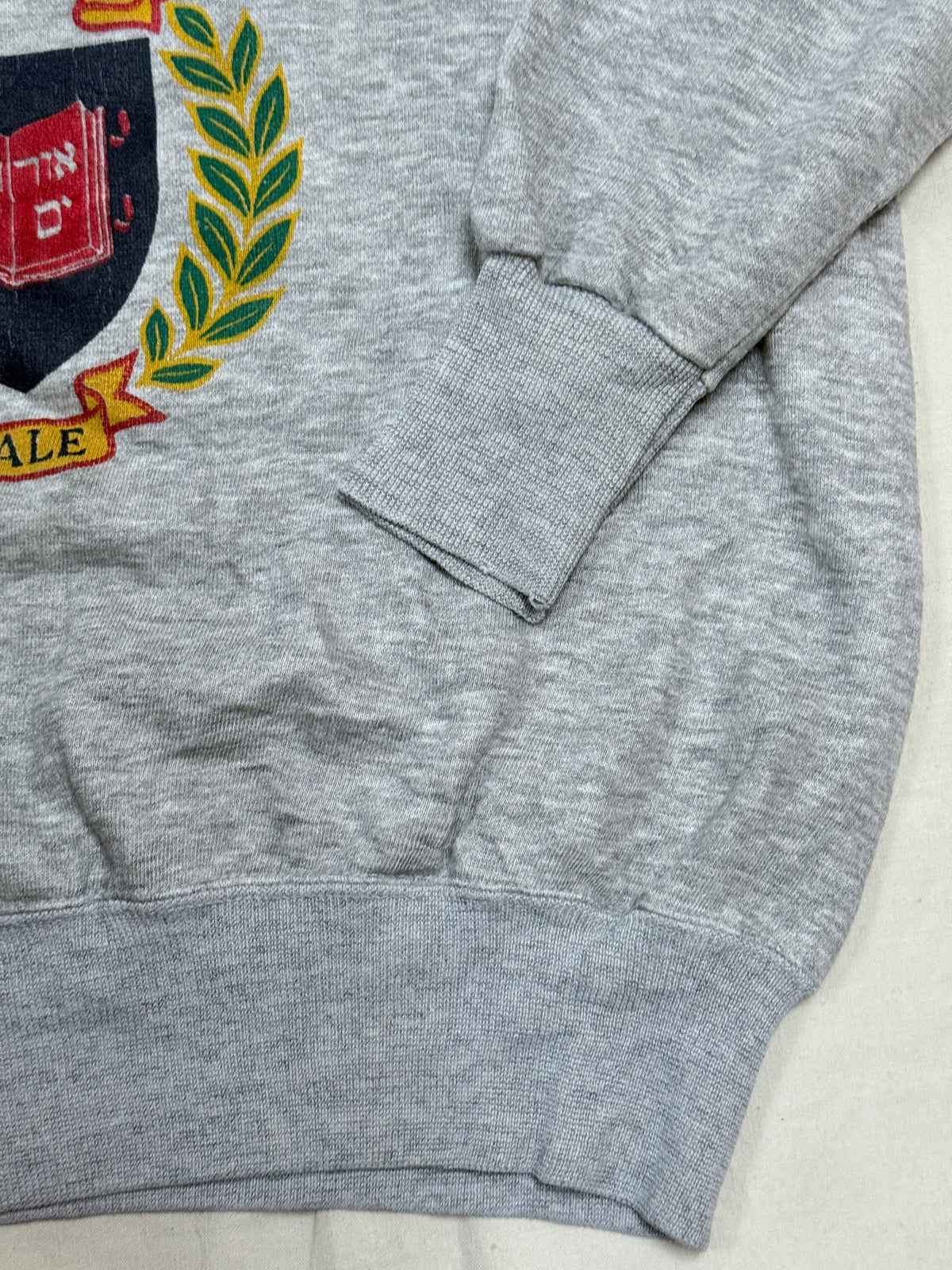 Early 1990s Yale University Grey Crewneck Sweatshirt [M]