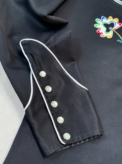 1970s H Bar C California Ranchwear Embroidered Western Shirt – Long Tail