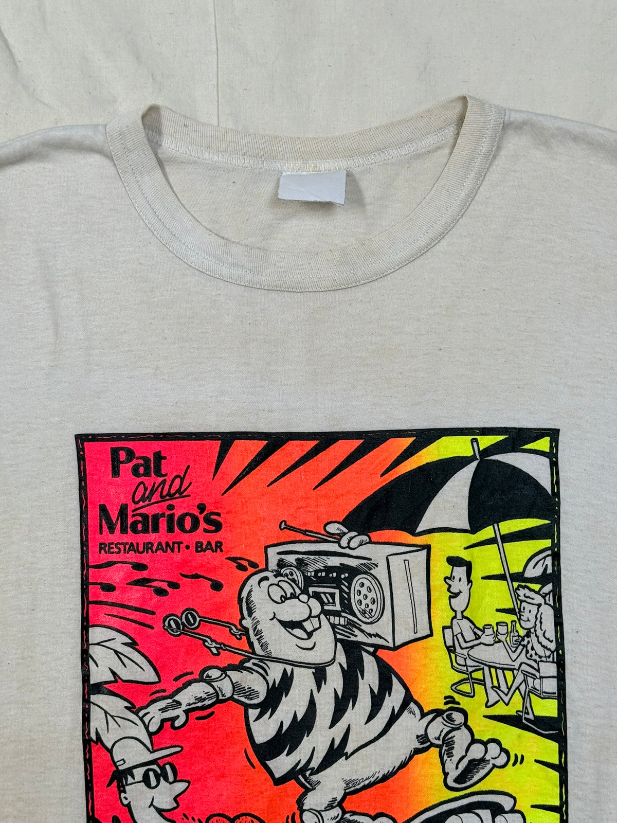 1980s–1990s Pat & Mario’s Patio Club Graphic T-Shirt [L–XL]
