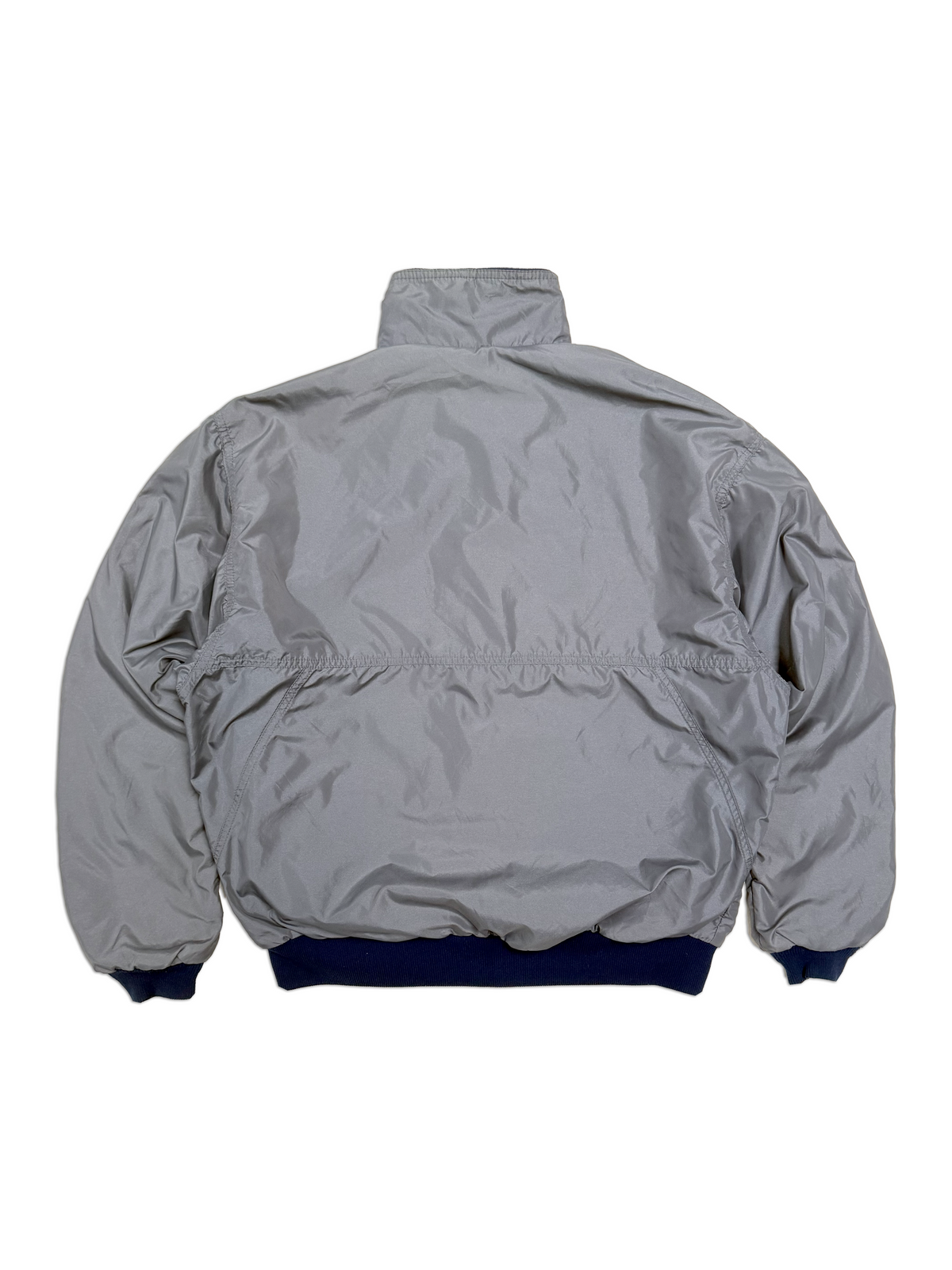 1980s–1990s Patagonia Grey Nylon Fleece Jacket [M]