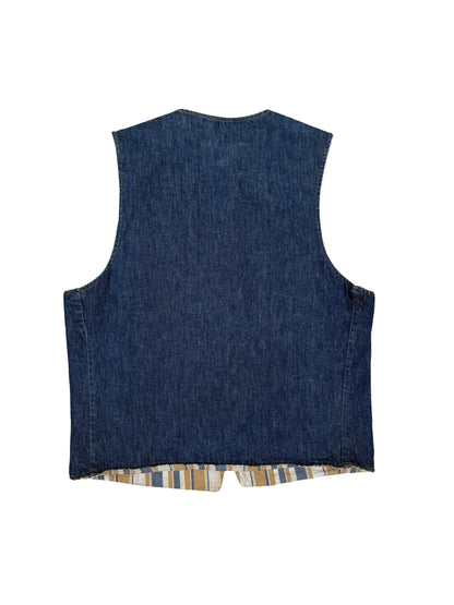 1970s Levi's Big E Orange Tab Reversible Denim Waistcoat
