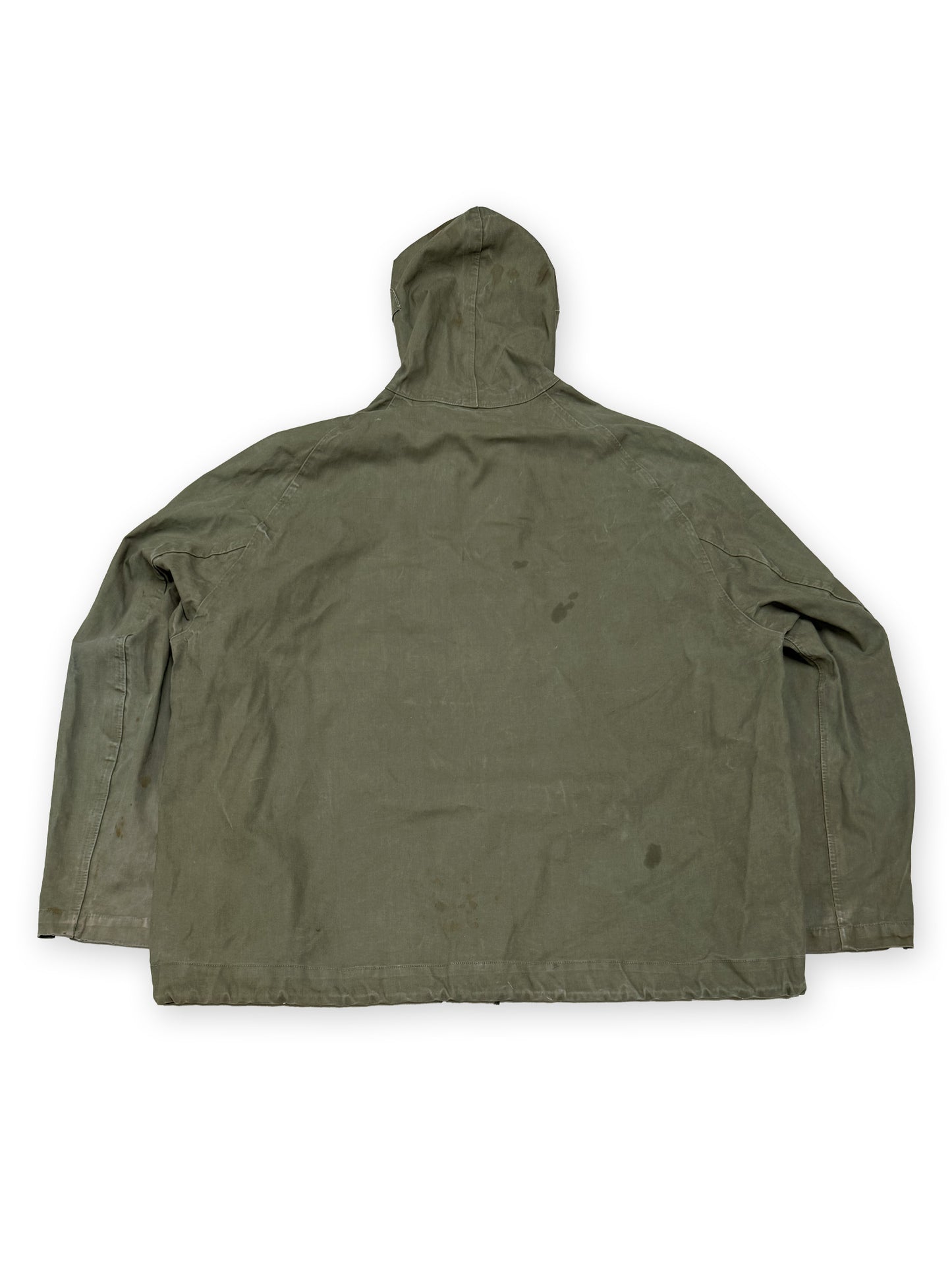 1940s–1950s US Navy Foul Weather Clasp Front Smock Anorak [M]