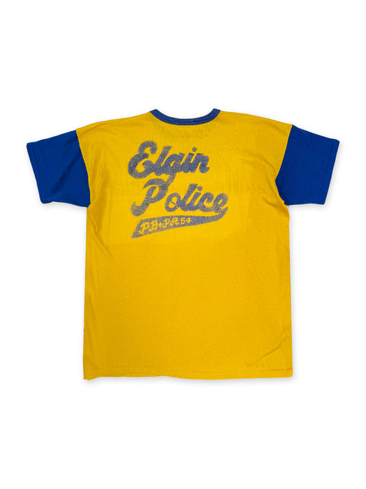 1960s Mason Elgin Yellow & Blue Ringer Tee [42–44]