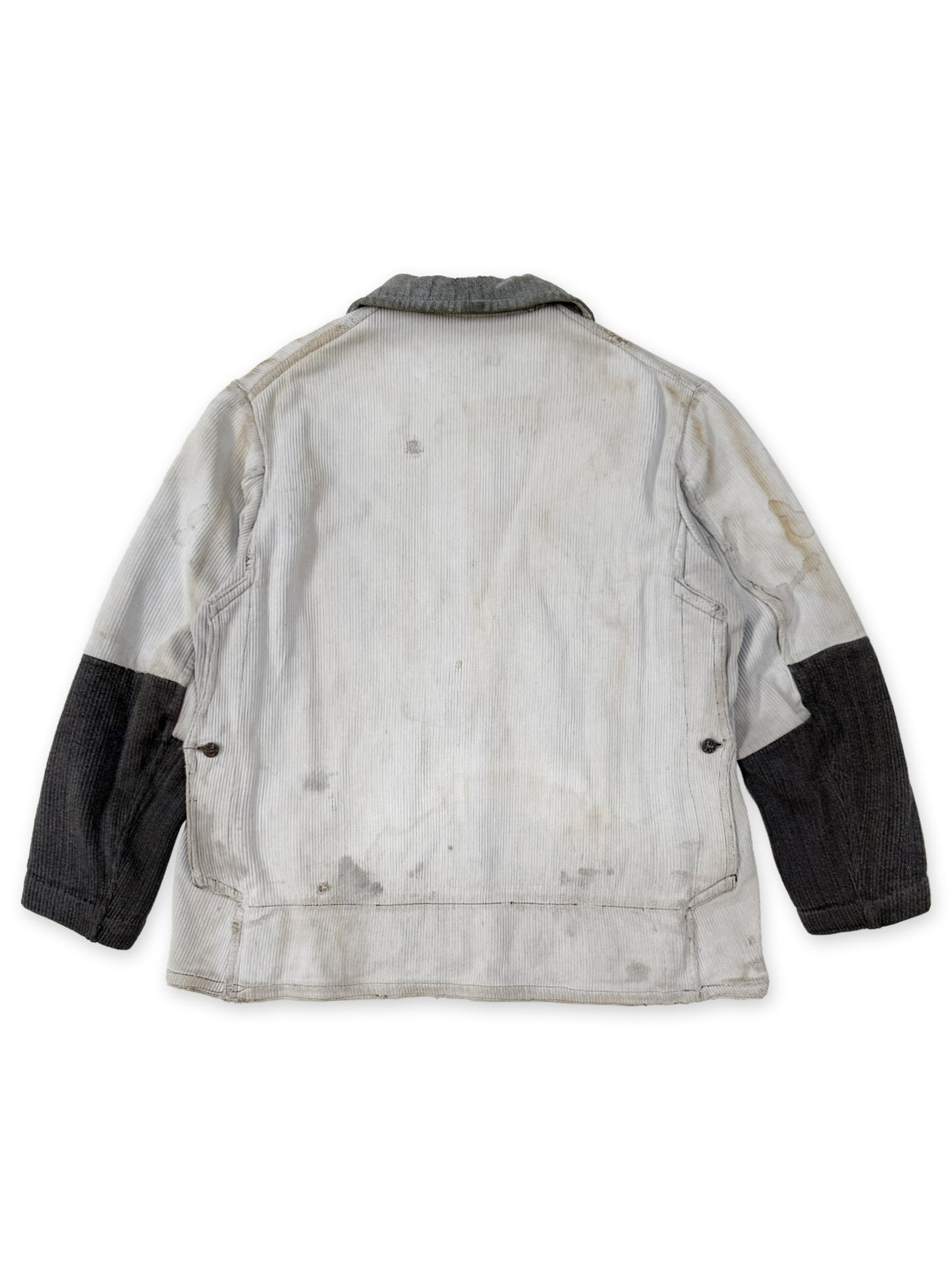 1950s French Salt and Pepper Coutil Clothing Hunting Jacket