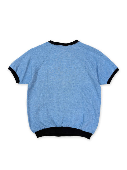 1970s Sears Budweiser Short Sleeves Ringer Sweatshirt [XL]