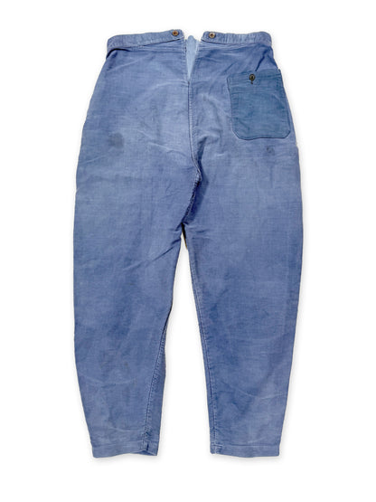 1950s Le Mont St Michel Moleskin Pants [36W]