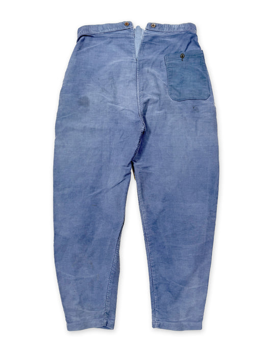 1950s Le Mont St Michel Moleskin Pants [36W]