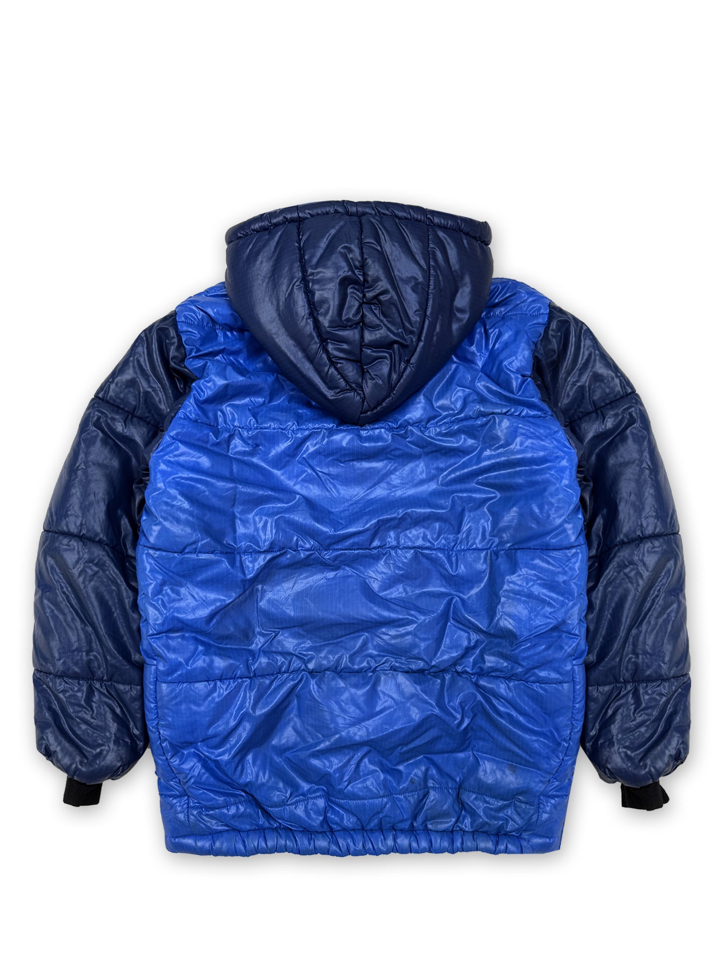 1980s Mountain Equipment Cerro Torre Colour Block Puffer Jacket [M]