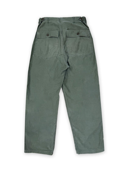 1960s US Army OG-107 Cotton Sateen Utility Trousers [M]
