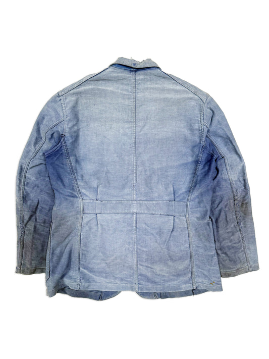 1940s - 1950s Le Belge French 4 Pocket Moleskin Blazer