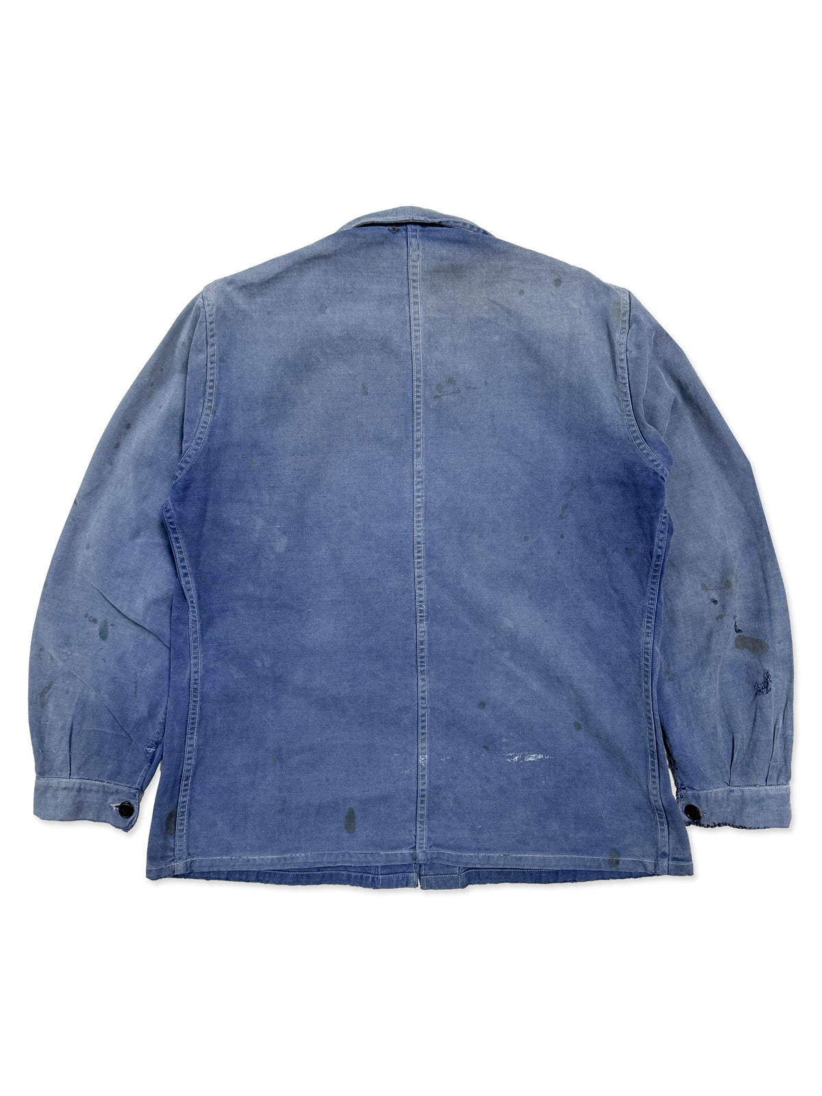 1950s French Blue Cotton Twill Chore Jacket