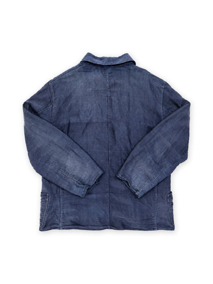 1950s Dutch Light Moleskin Double-Breasted Chore Jacket