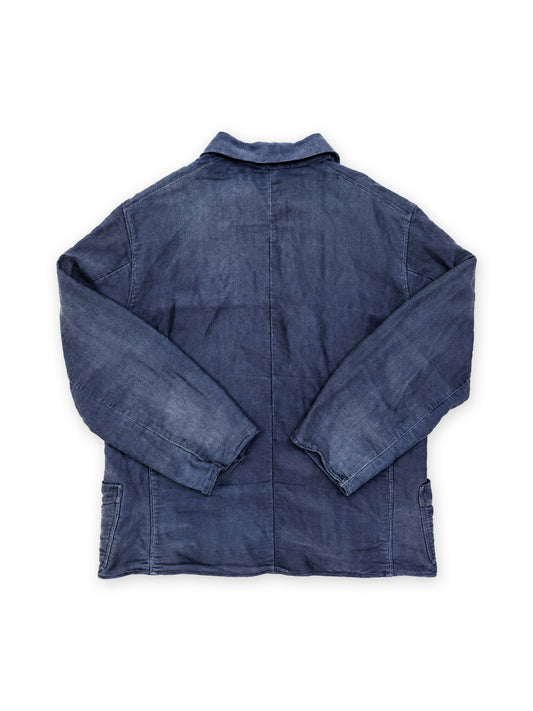 1950s Dutch Light Moleskin Double-Breasted Chore Jacket