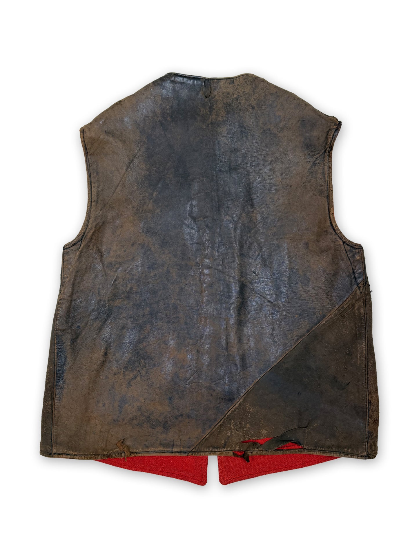 1940s British Army Leather Jerkin [Reversible]