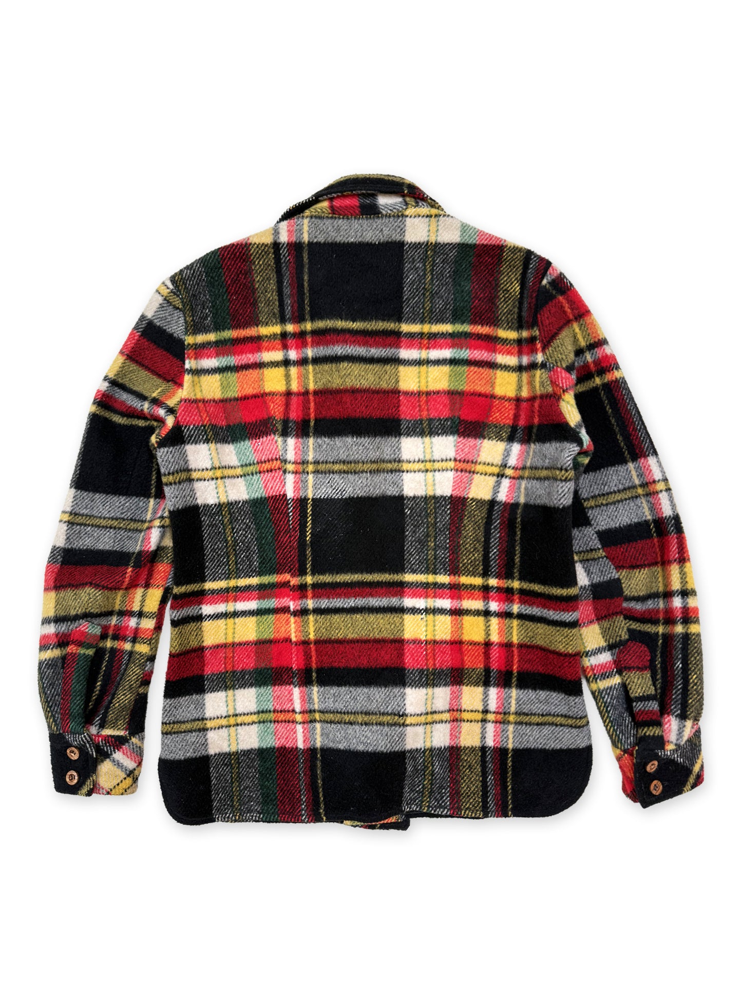 1960s McGregor Heavy Wool Plaid Shirt [Size 50]