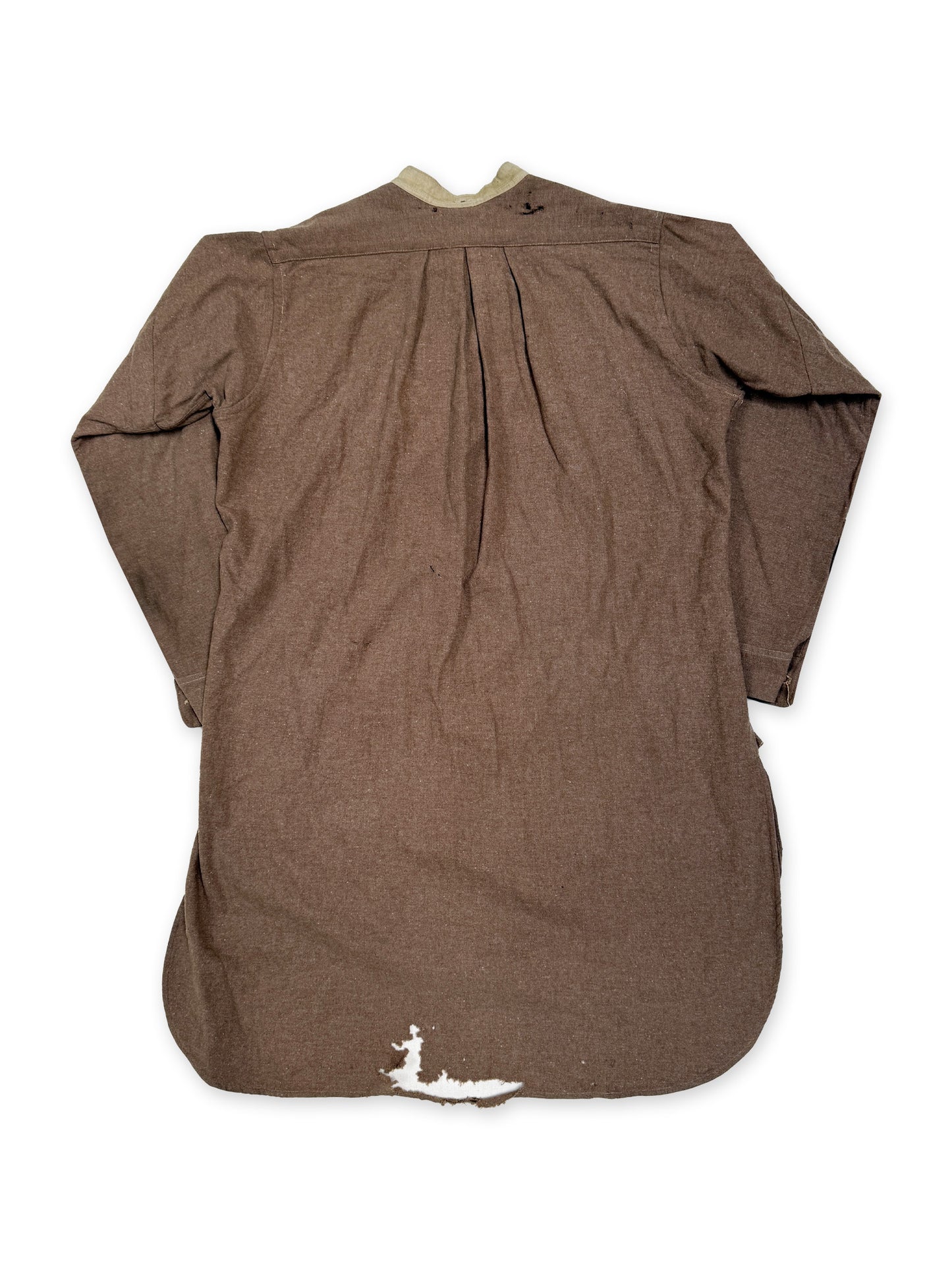 Anderson & Sons Wool Brown Smock Shirt