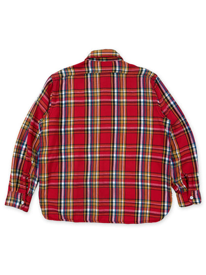 1980s - 1990s Woolrich Red Plaid Flannel Shirt [XL]