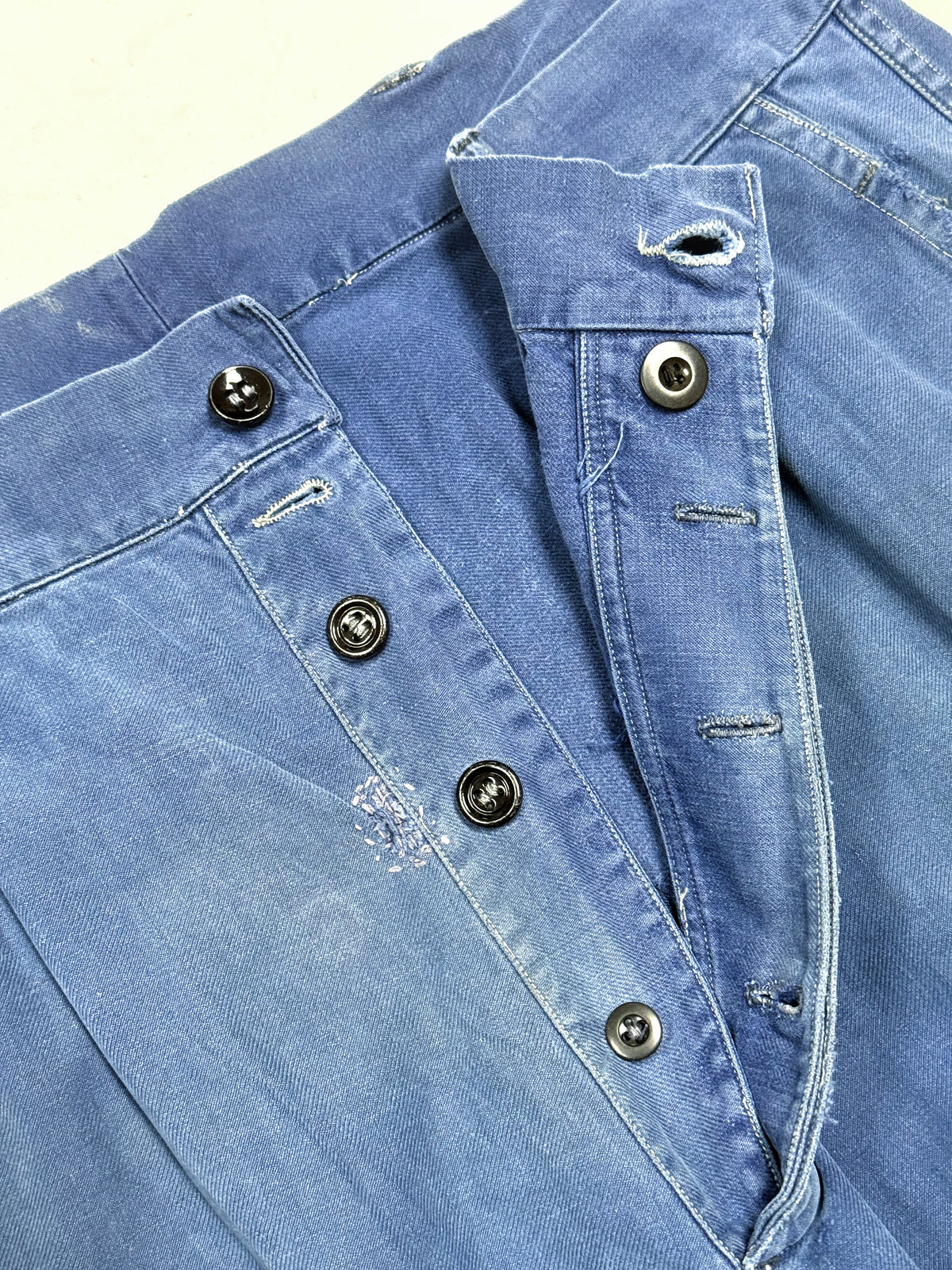 1950s French Cotton Twill Work Trousers [34.6W]