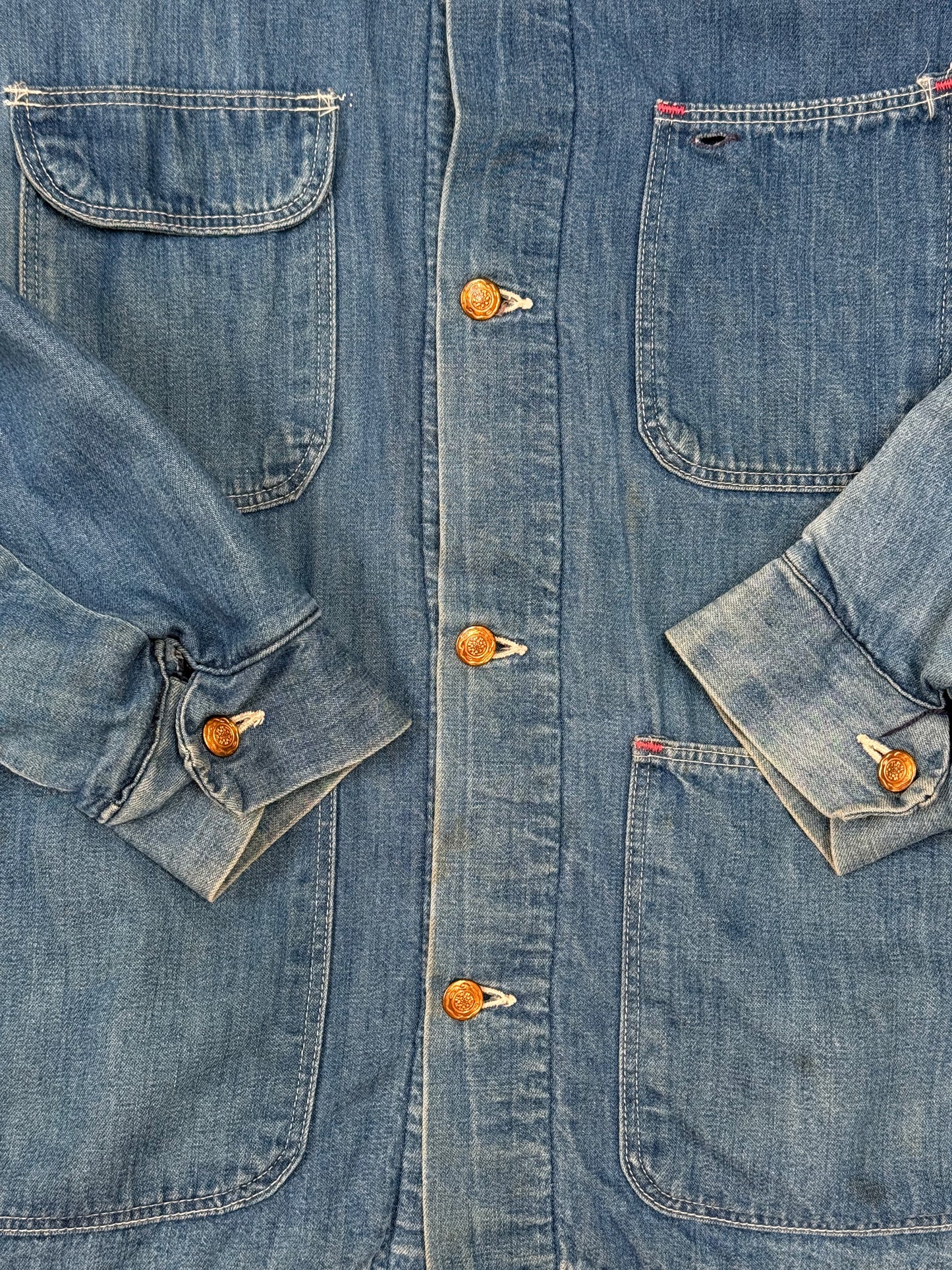 1950s–1960s Wrangler Blanket-Lined Denim Chore Jacket [Size 50]