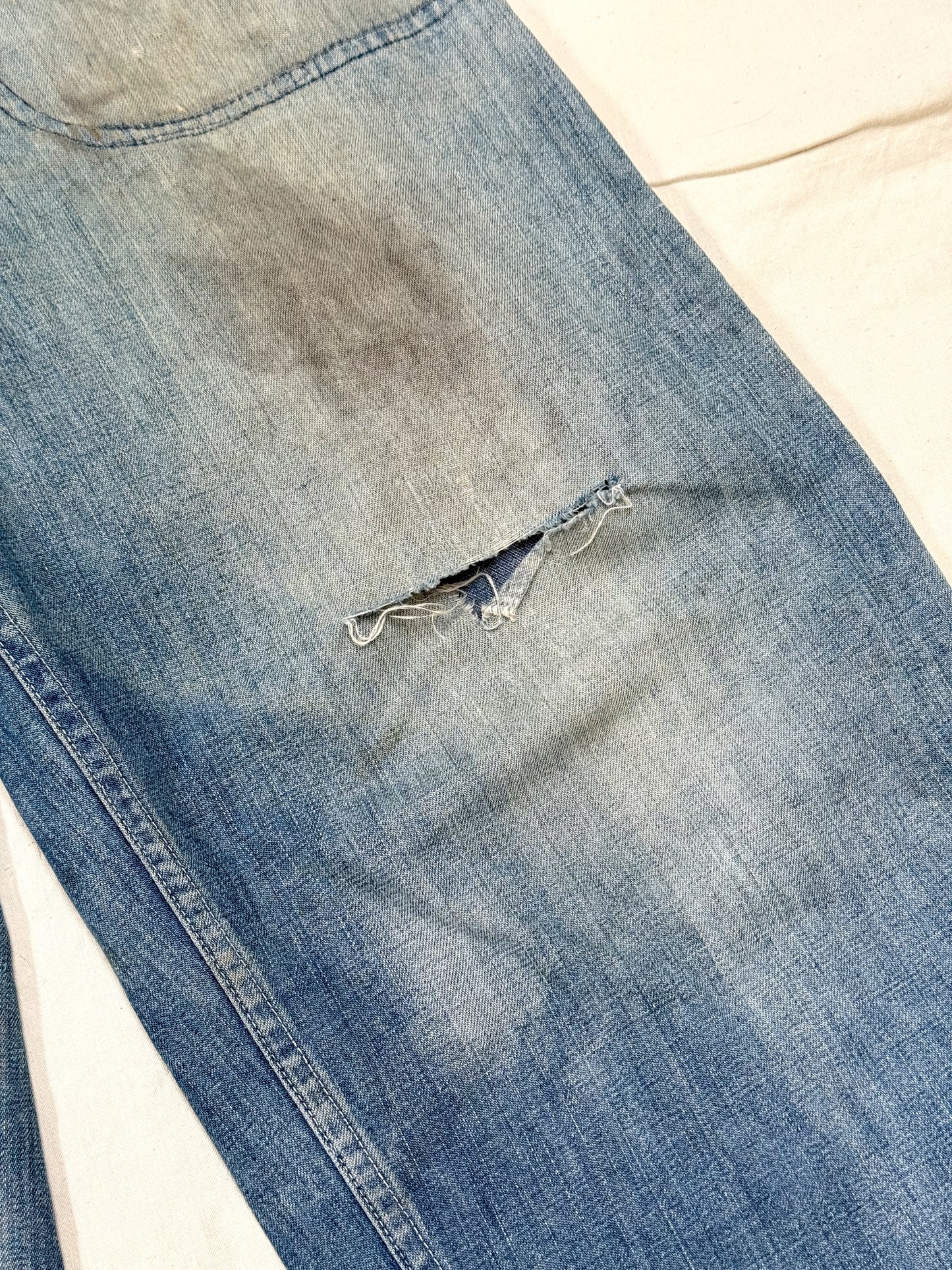 Rare 1940s USN Denim Dungarees [W31.5 L27]