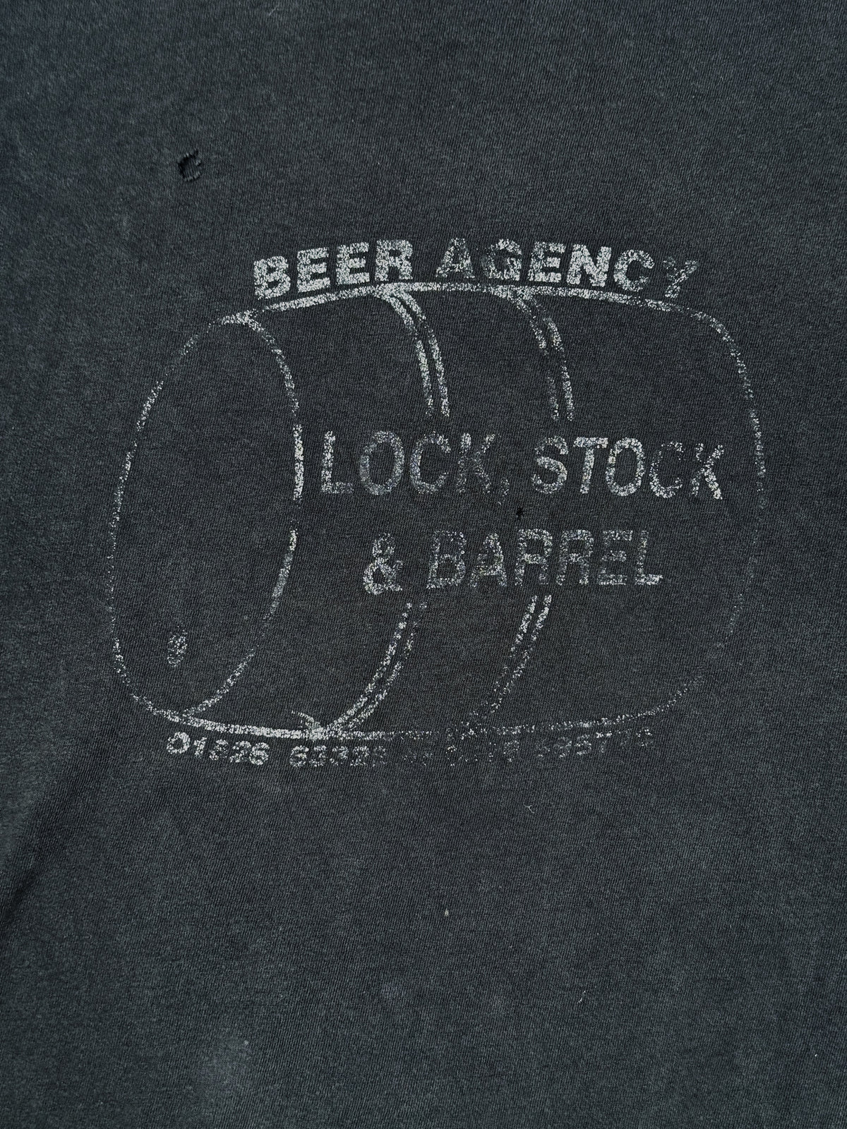 1980s–1990s Beer Agency “Lock, Stock & Barrel” Faded T-Shirt