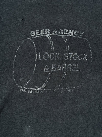1980s–1990s Beer Agency “Lock, Stock & Barrel” Faded T-Shirt