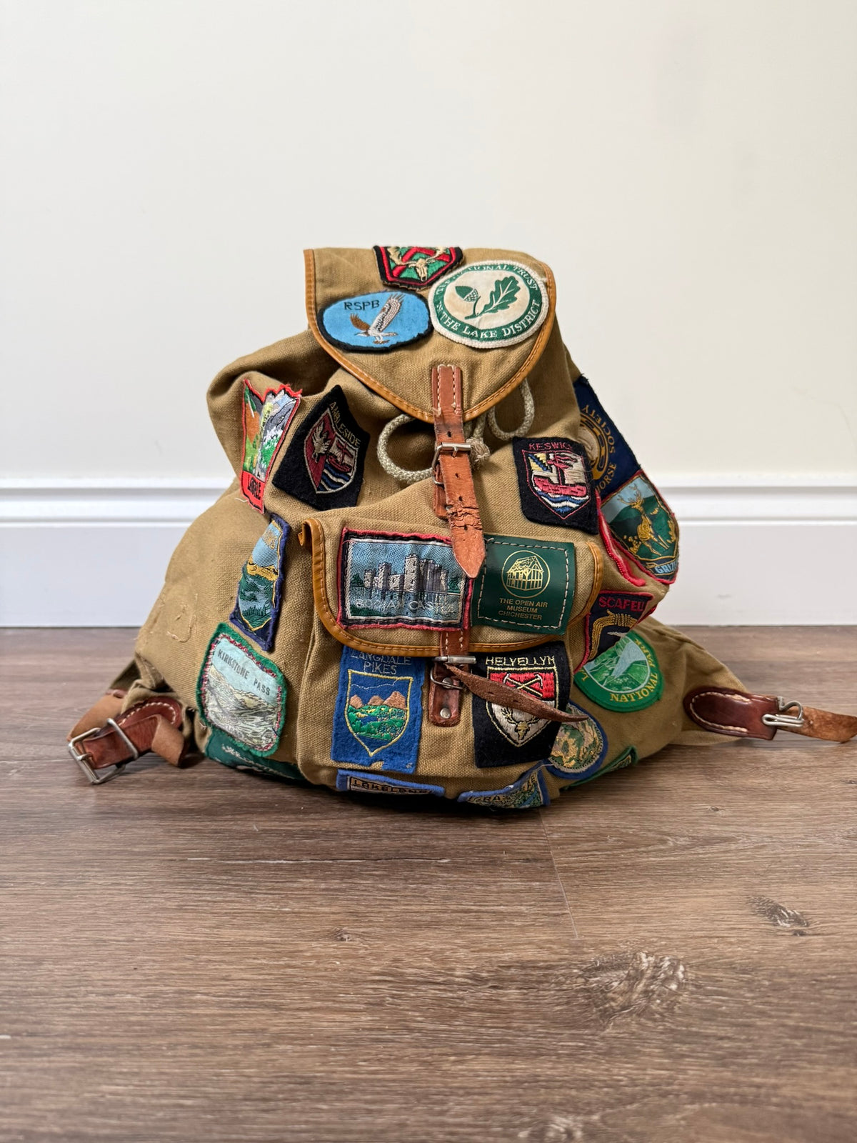1965–1975 British Lake District Souvenir Patch Hiking Backpack