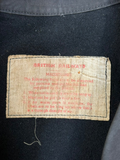 1950s – 1960s British Railways Mackintosh Rubberised Riding Coat
