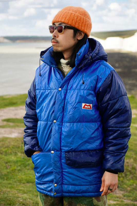 1980s Mountain Equipment Cerro Torre Colour Block Puffer Jacket [M]