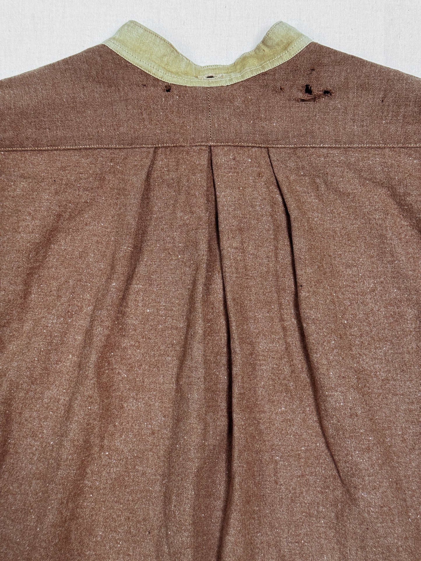 Anderson & Sons Wool Brown Smock Shirt