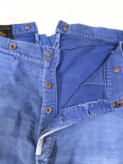 1950s Le Mont St Michel Moleskin Pants [36W]