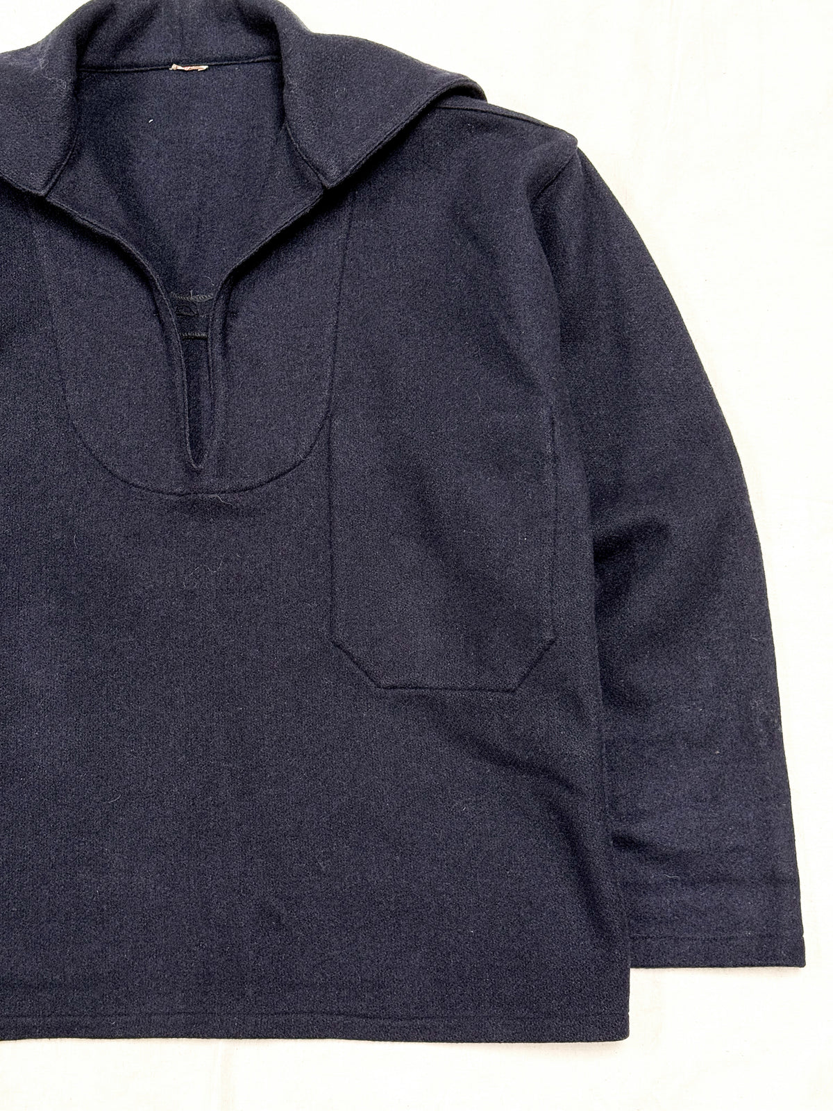 1950s Le Croletais French Navy Wool Sailor Shirt