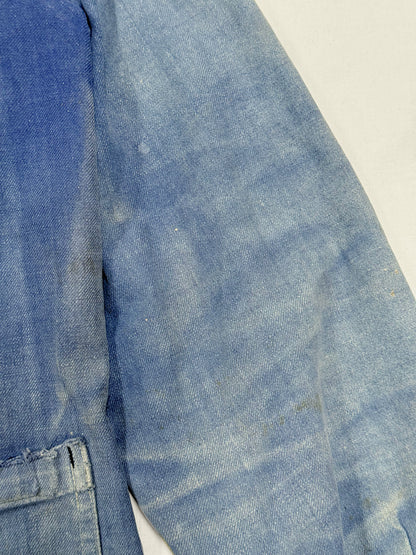 1960s French Marque Bleue Cotton Twill Work Jacket