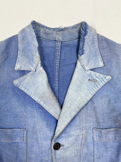 1940s - 1950s Le Belge French 4 Pocket Moleskin Blazer