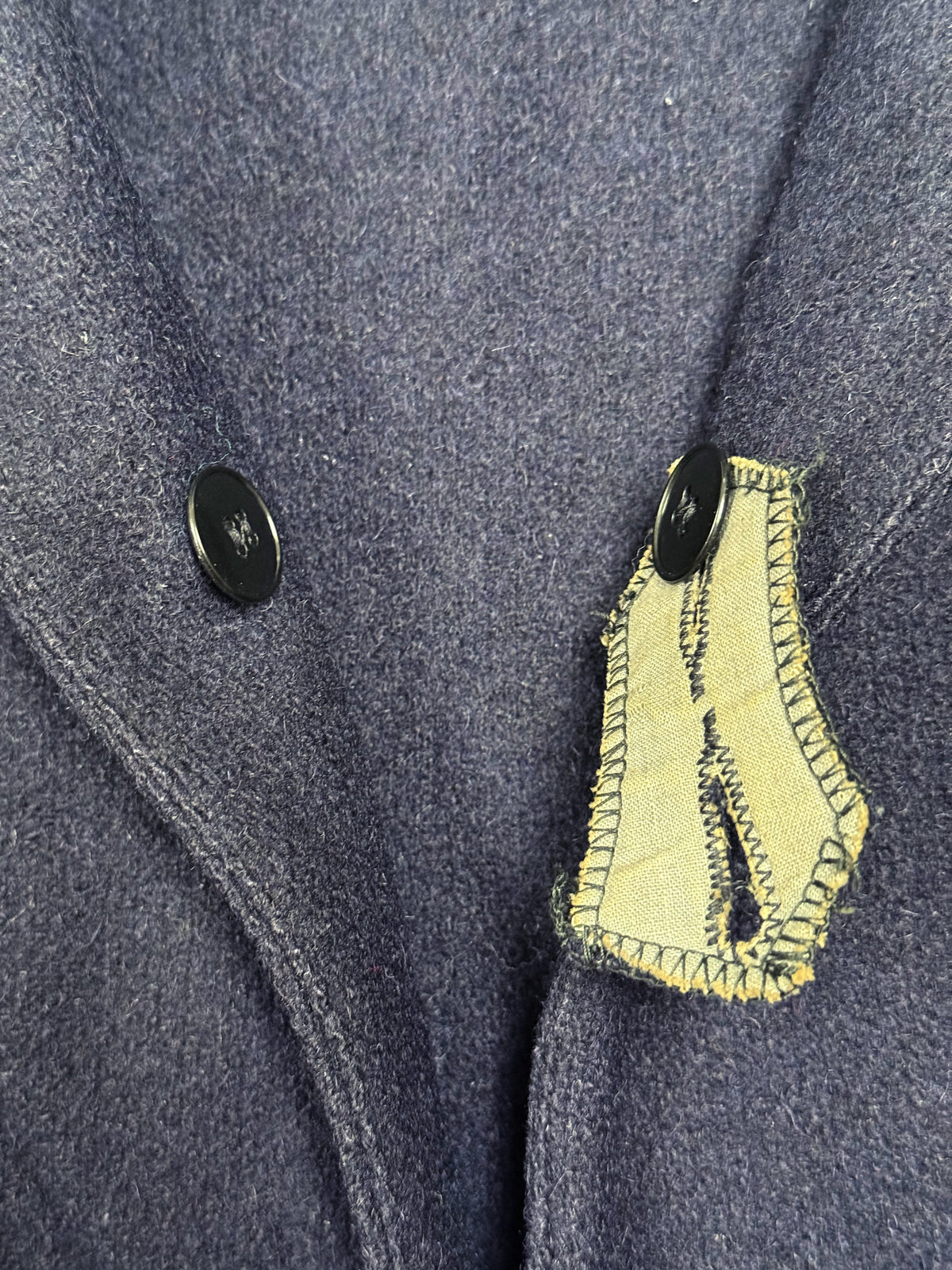 1950s Le Croletais French Navy Wool Sailor Shirt