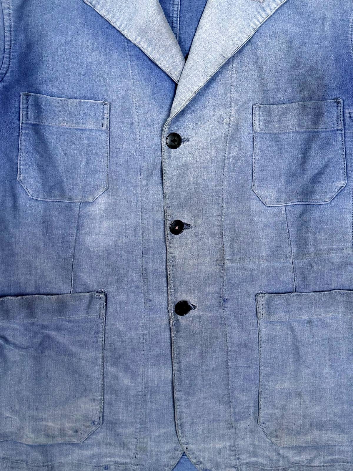 1940s - 1950s Le Belge French 4 Pocket Moleskin Blazer